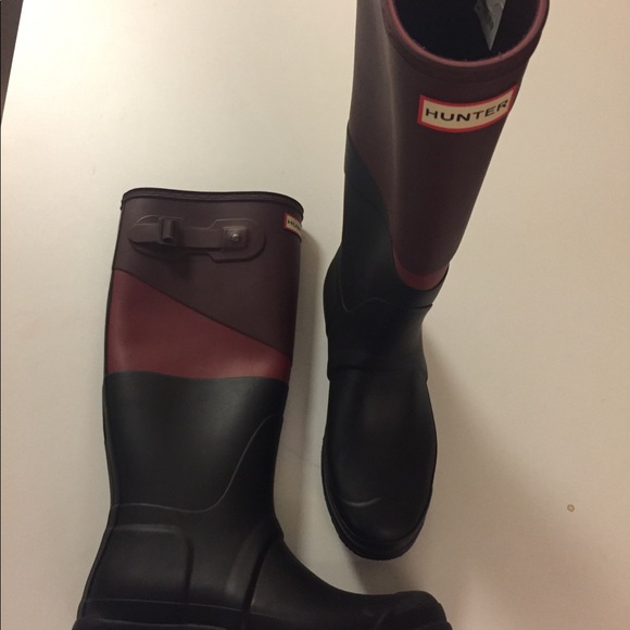 HUNTER 3 tone Tall Rain Boots - Picture 4 of 6